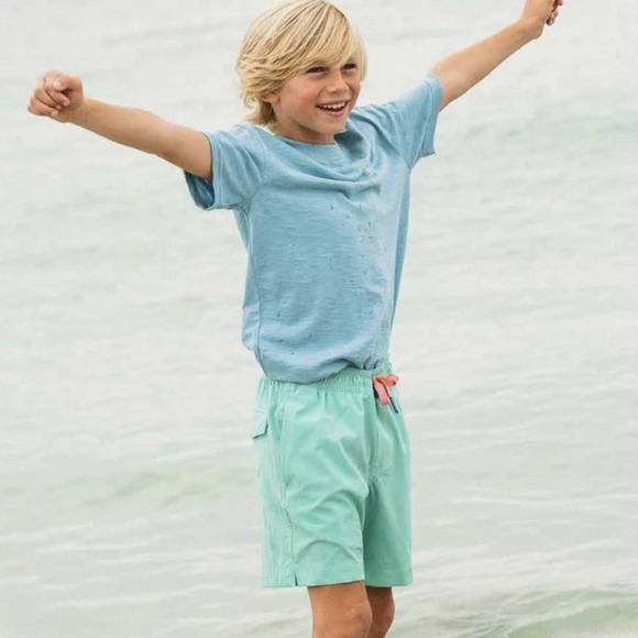 NWT Southern Tide Kids Boys Solid Swim Trunk Isle Of Pines Size XL/16 - Picture 3 of 12